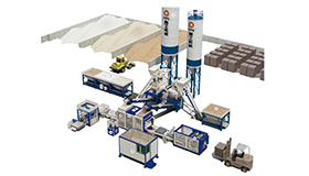 Semi Automatic Concrete Block Production Line